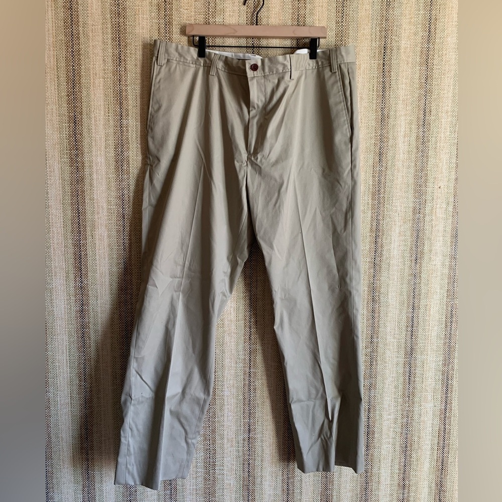 Eddie Bauer Travex Mens Pants Bottoms Size Tall 44 Beige Formal Khakis